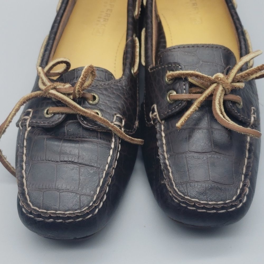 Sperry Topsider womens brown loafers size 7.5 - Picture 9 of 10